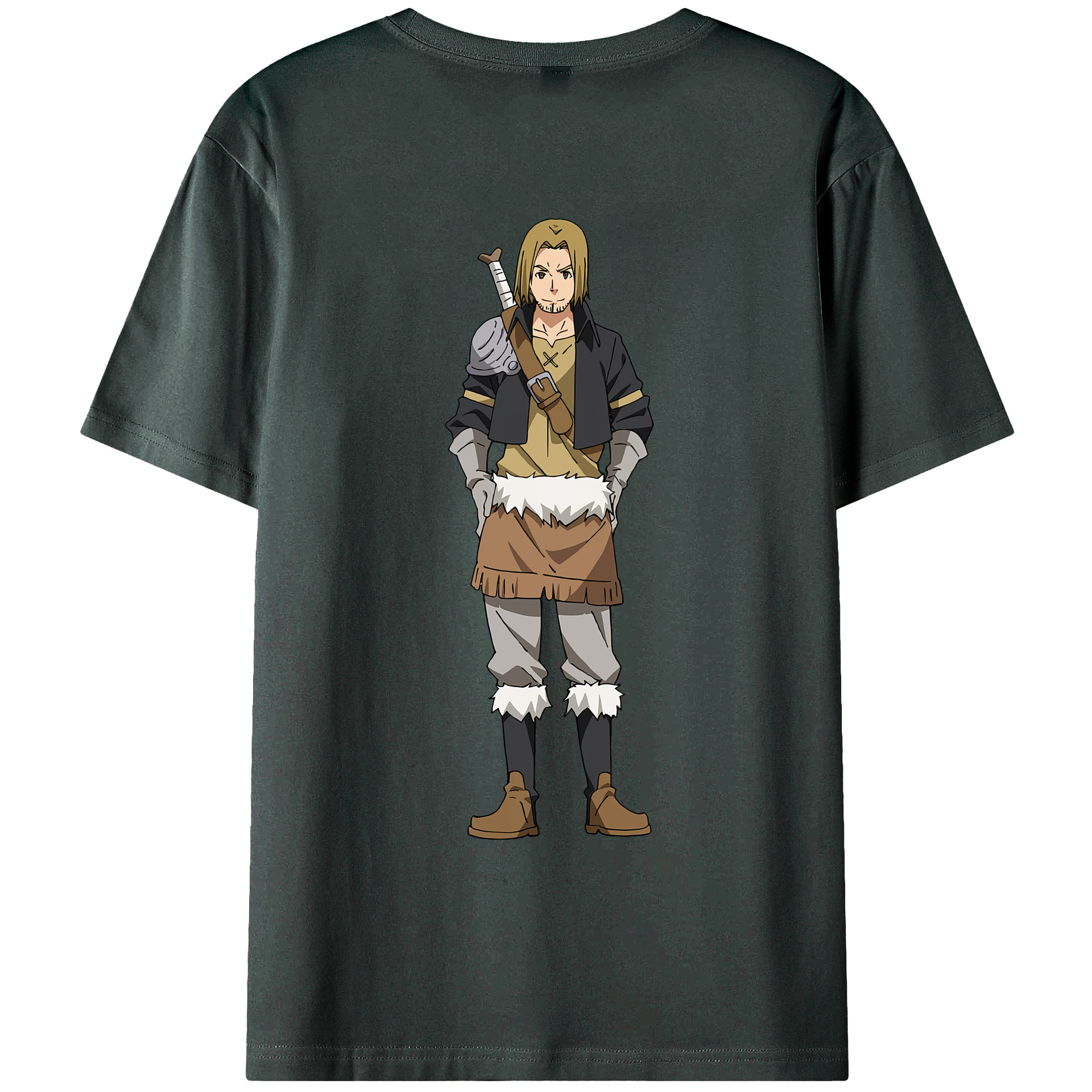 （画像用） 転スラ Regarding Reincarnated to Slime 綿100％ メンズ半袖Tシャツ（バックプリント） 通気性